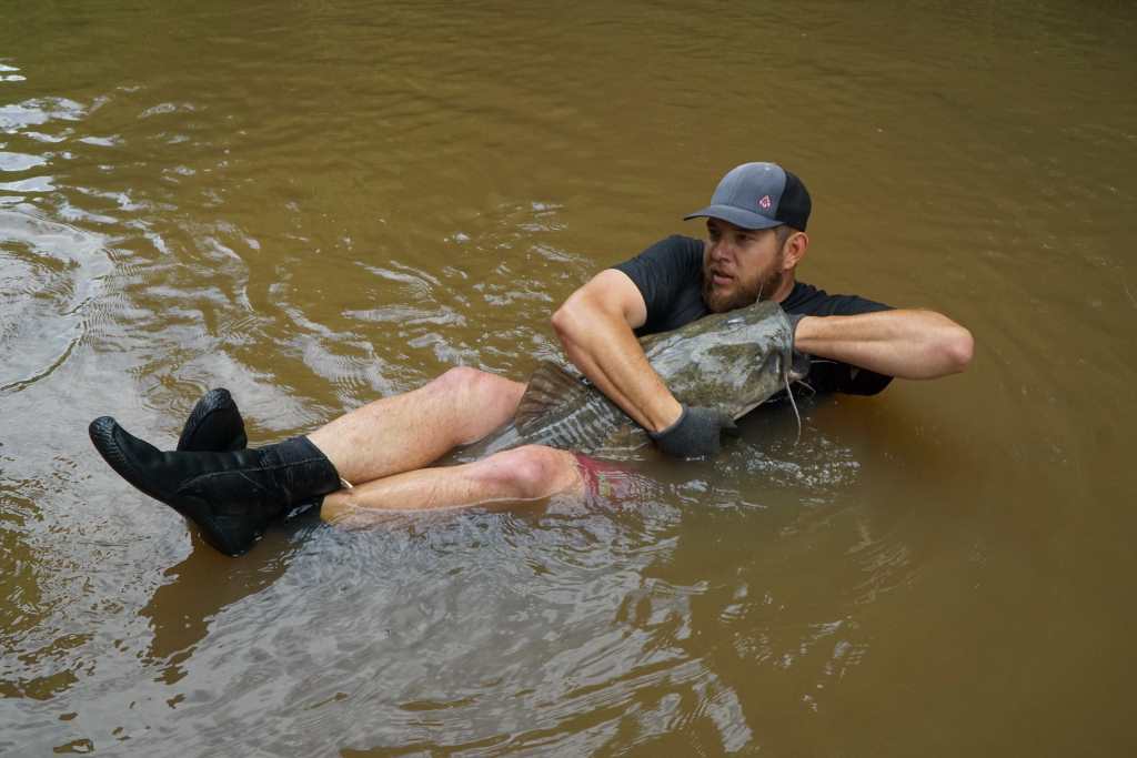 The Art of Noodling for Catfish Safely