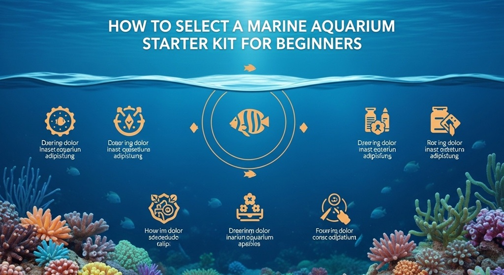 saltwater aquarium setup kit for beginners with filtration and lighting