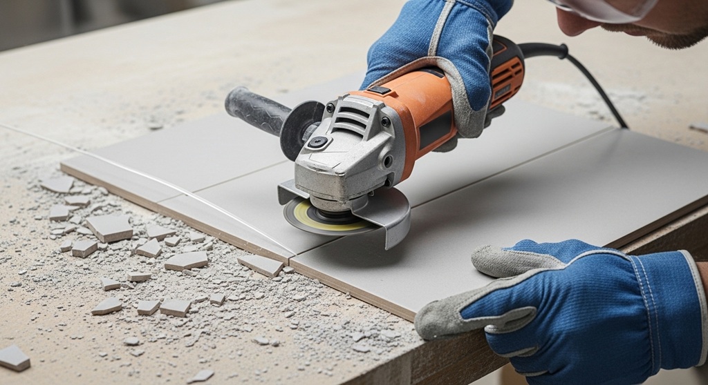Prevent tile cracking while cutting with ceramic cutting tools
