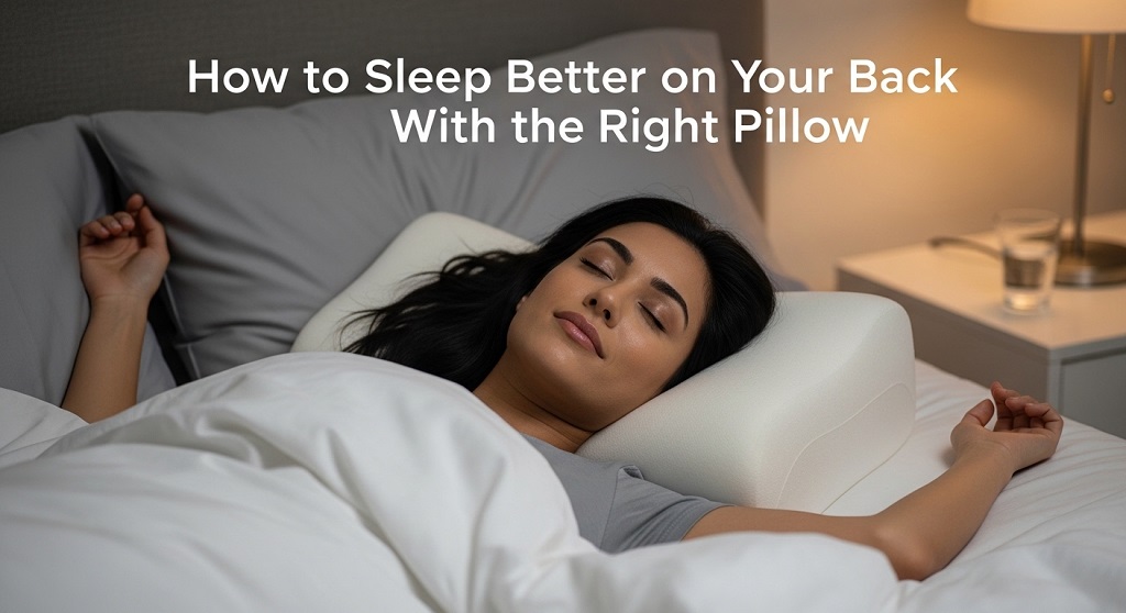 Proper pillow height alignment for back sleepers maintaining neutral spine posture