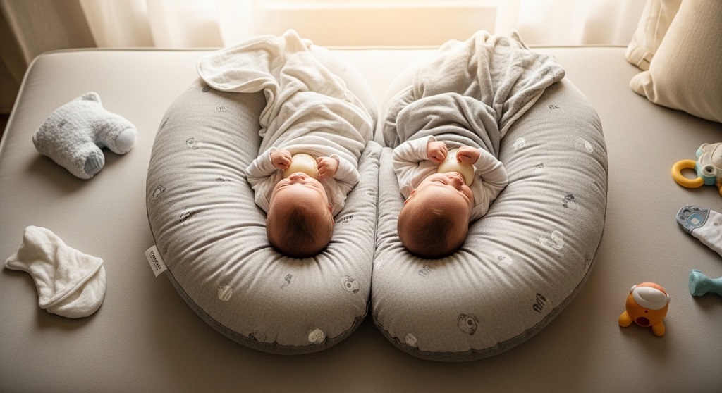 Can a nursing pillow for twins be used for tummy time