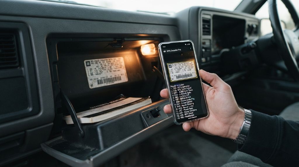 Decoding RPO codes to identify GM vehicle options